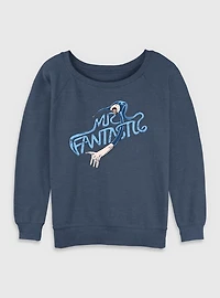 Marvel Fantastic Four Stretch Mr. Womens Slouchy Sweatshirt