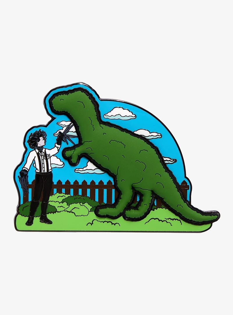Loungefly Edward Scissorhands Dinosaur Topiary Limited Edition Enamel Pin - BoxLunch Exclusive
