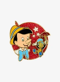 Loungefly Disney Pinocchio Jiminy & Pinocchio Enamel Pin — BoxLunch Exclusive