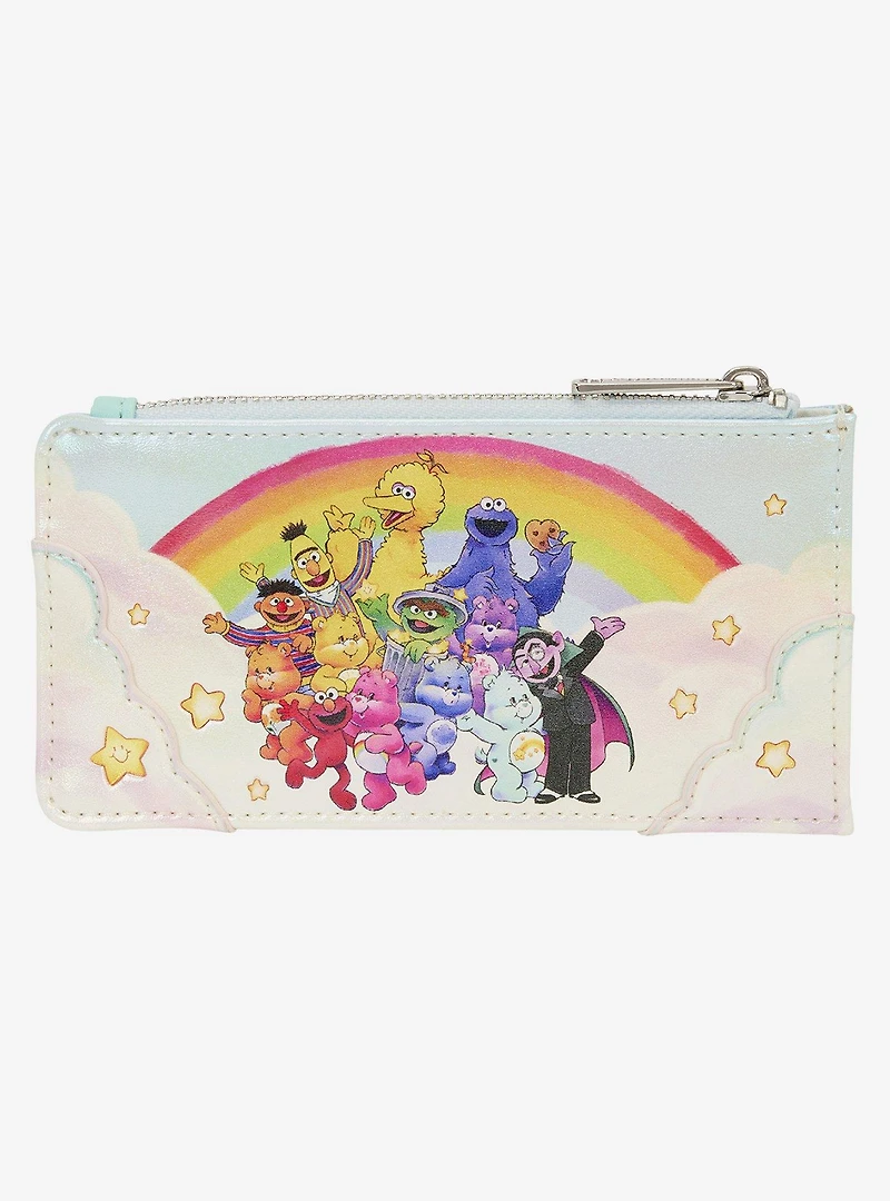 Loungefly Care Bears x Sesame Street Characters Large Cardholder