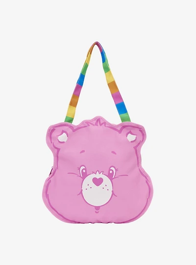 Loungefly Care Bears Cheer Bear Figural Large Canvas Tote Bag