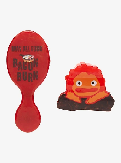 Studio Ghibli® Howl's Moving Castle Calcifer Mini Brush & Claw Clip Set - BoxLunch Exclusive