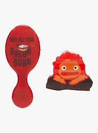Studio Ghibli® Howl's Moving Castle Calcifer Mini Brush & Claw Clip Set - BoxLunch Exclusive