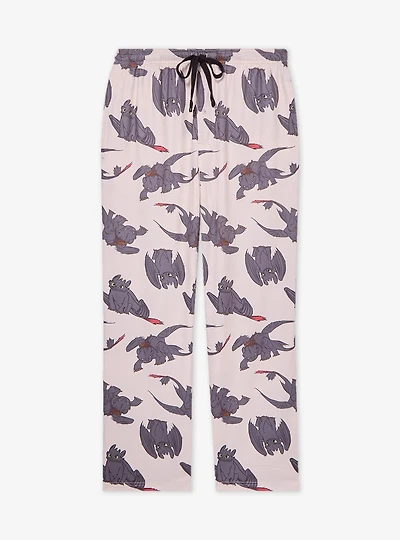 DreamWorks How to Train Your Dragon Toothless Allover Print Sleep Pants - BoxLunch Exclusive