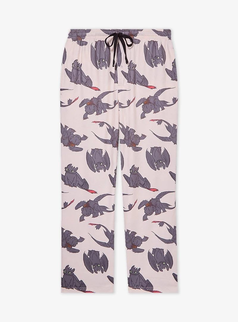 DreamWorks How to Train Your Dragon Toothless Allover Print Plus Sleep Pants - BoxLunch Exclusive