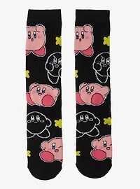 Nintendo Kirby Stars Allover Print Crew Socks