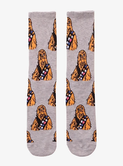 Star Wars Chewbacca Allover Print Crew Socks — BoxLunch Exclusive