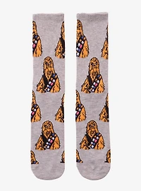 Star Wars Chewbacca Allover Print Crew Socks — BoxLunch Exclusive