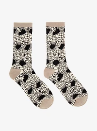Marvel Spider-Man Tonal Mask Allover Print Crew Socks - BoxLunch Exclusive