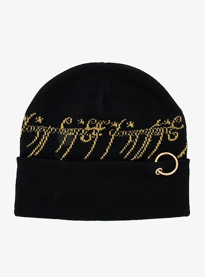 The Lord of the Rings One Ring Script Beanie — BoxLunch Exclusive