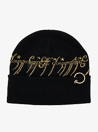 The Lord of the Rings One Ring Script Beanie — BoxLunch Exclusive