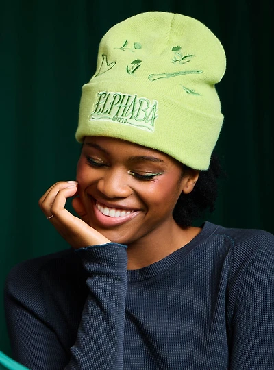 Wicked Elphaba Icons Embroidered Beanie — BoxLunch Exclusive