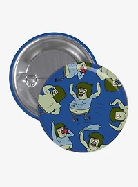 Regular Show Muscle Man Button Pin