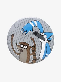 Regular Show Mordecai & Rigby Button Pin