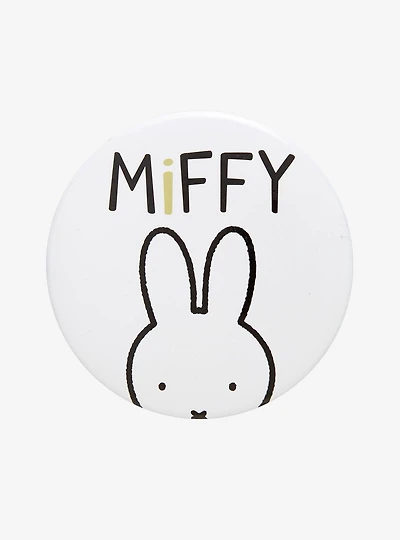 Miffy Name White Button Pin