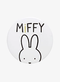 Miffy Name White Button Pin