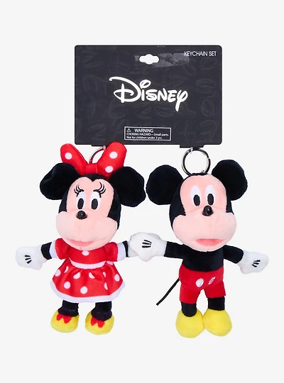 Disney Mickey & Minnie Plush Keychain Set — BoxLunch Exclusive