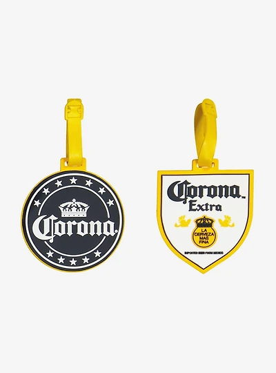 Corona Logo Badge 2-Piece Luggage Tag Set