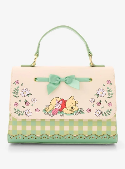 Loungefly Disney Winnie the Pooh Floral Gingham Handbag - BoxLunch Exclusive