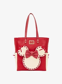 Loungefly Disney Minnie Mouse Polka Dot Ribbon Tote Bag