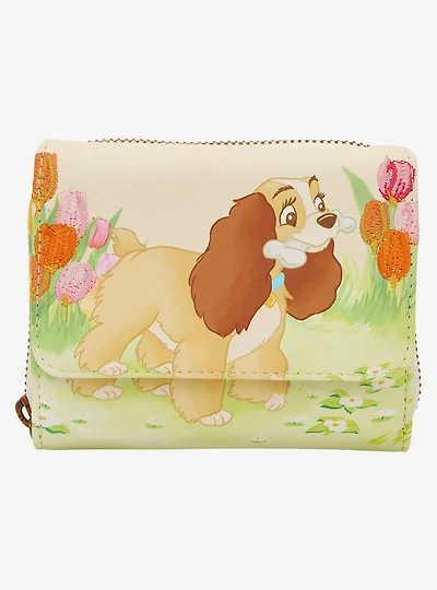 Loungefly Disney Lady and The Tramp Tulips Wallet