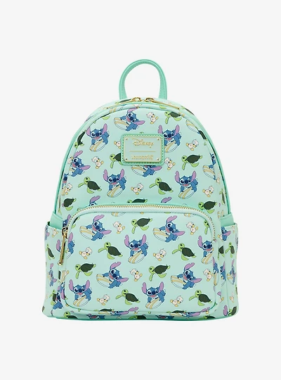 Loungefly Disney Lilo & Stitch Animal Friends Allover Print Mini Backpack