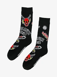 Stranger Things Hellfire Club Crew Socks - BoxLunch Exclusive