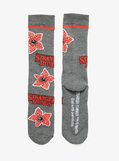 Stranger Things Demogorgon Allover Print Crew Socks - BoxLunch Exclusive
