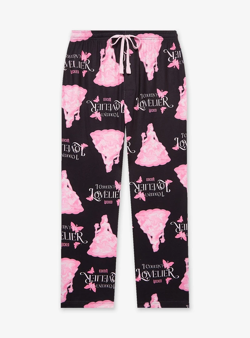 Wicked Glinda Tonal Allover Print Plus Sleep Pants - BoxLunch Exclusive