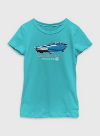 Marvel The Fantastic Four: First Steps Official Car Fantasticar Youth Girls T-Shirt