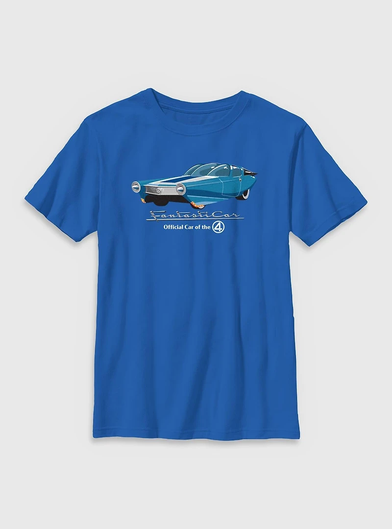 Marvel The Fantastic Four: First Steps Official Car Fantasticar Youth T-Shirt