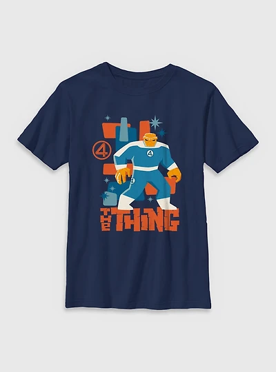 Marvel The Fantastic Four: First Steps Thing Vintage Youth T-Shirt