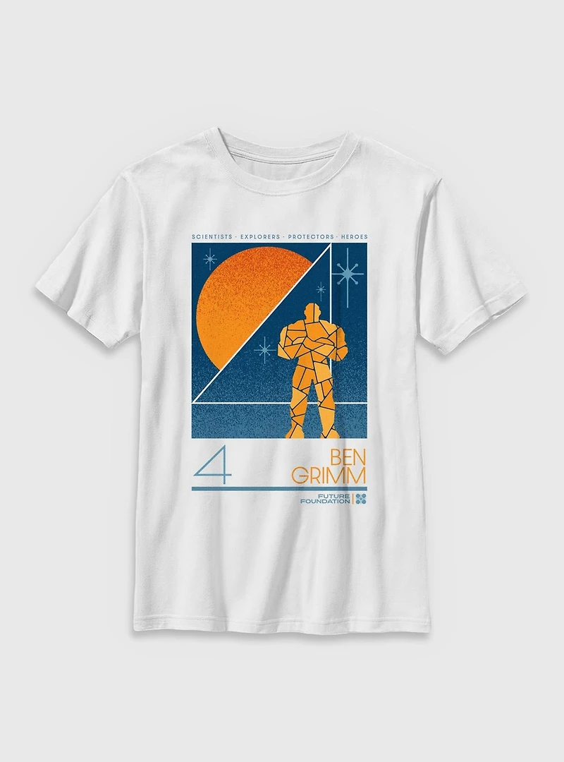 Marvel The Fantastic Four: First Steps Future Foundation Ben Grimm Youth T-Shirt