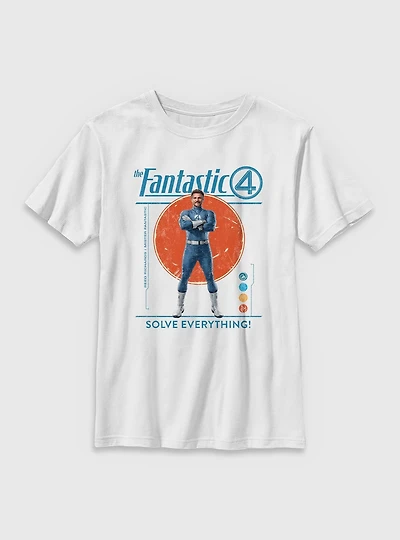 Marvel The Fantastic Four: First Steps Solve Everything Reed Richards Mister Youth T-Shirt