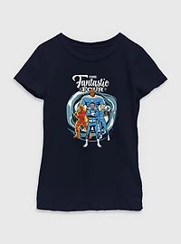 Marvel The Fantastic Four: First Steps Power Pose Youth Girls T-Shirt