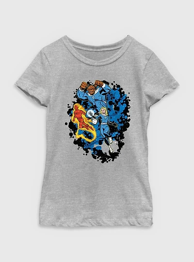 Marvel The Fantastic Four: First Steps Worm Hole Youth Girls T-Shirt