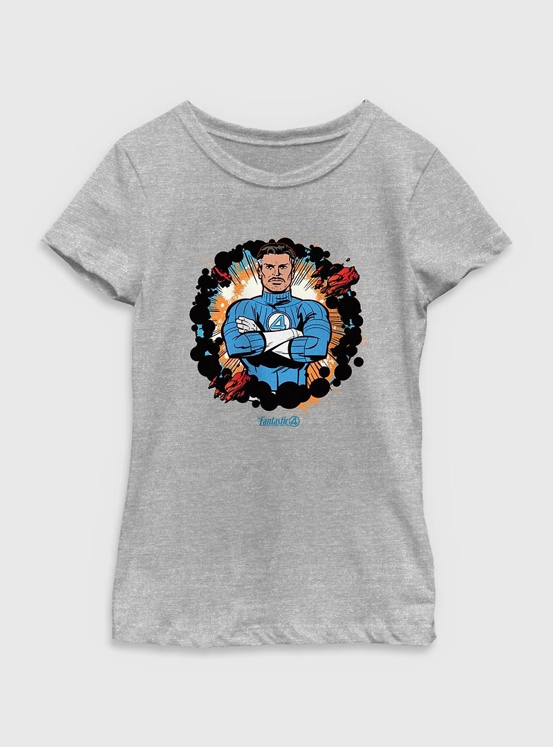 Marvel The Fantastic Four: First Steps Reed Richards Mister Power Youth Girls T-Shirt