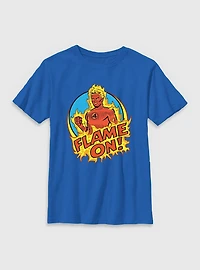 Marvel The Fantastic Four: First Steps Flame On Human Torch Youth T-Shirt