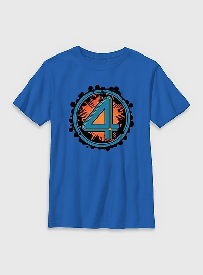 Marvel The Fantastic Four: First Steps Explosion Logo Youth T-Shirt