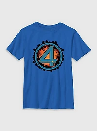 Marvel The Fantastic Four: First Steps Explosion Logo Youth T-Shirt