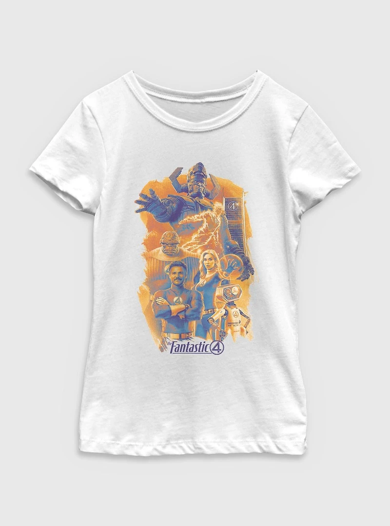 Marvel The Fantastic Four: First Steps Poster Youth Girls T-Shirt