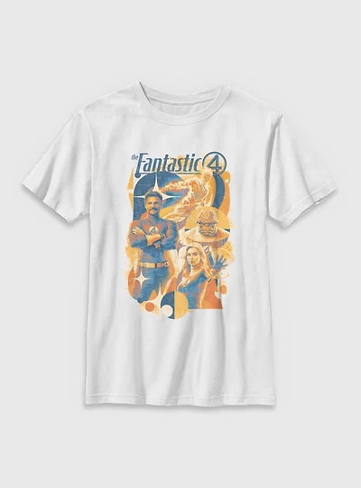 Marvel The Fantastic Four: First Steps Retro Poster Youth T-Shirt