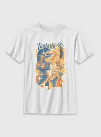 Marvel The Fantastic Four: First Steps Retro Poster Youth T-Shirt