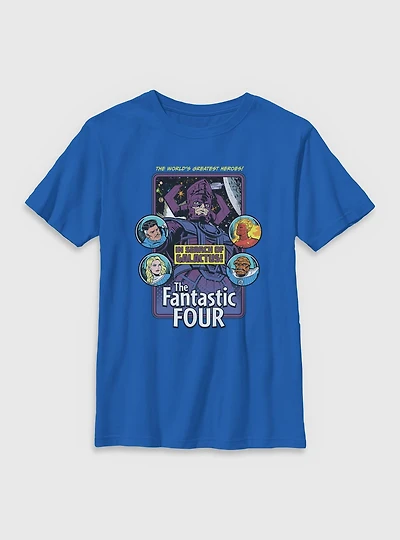 Marvel The Fantastic Four: First Steps Search Of Galactus Youth T-Shirt