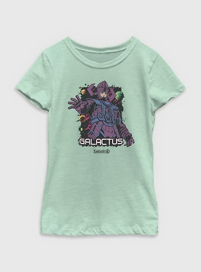 Marvel The Fantastic Four: First Steps Cosmic Galactus Youth Girls T-Shirt