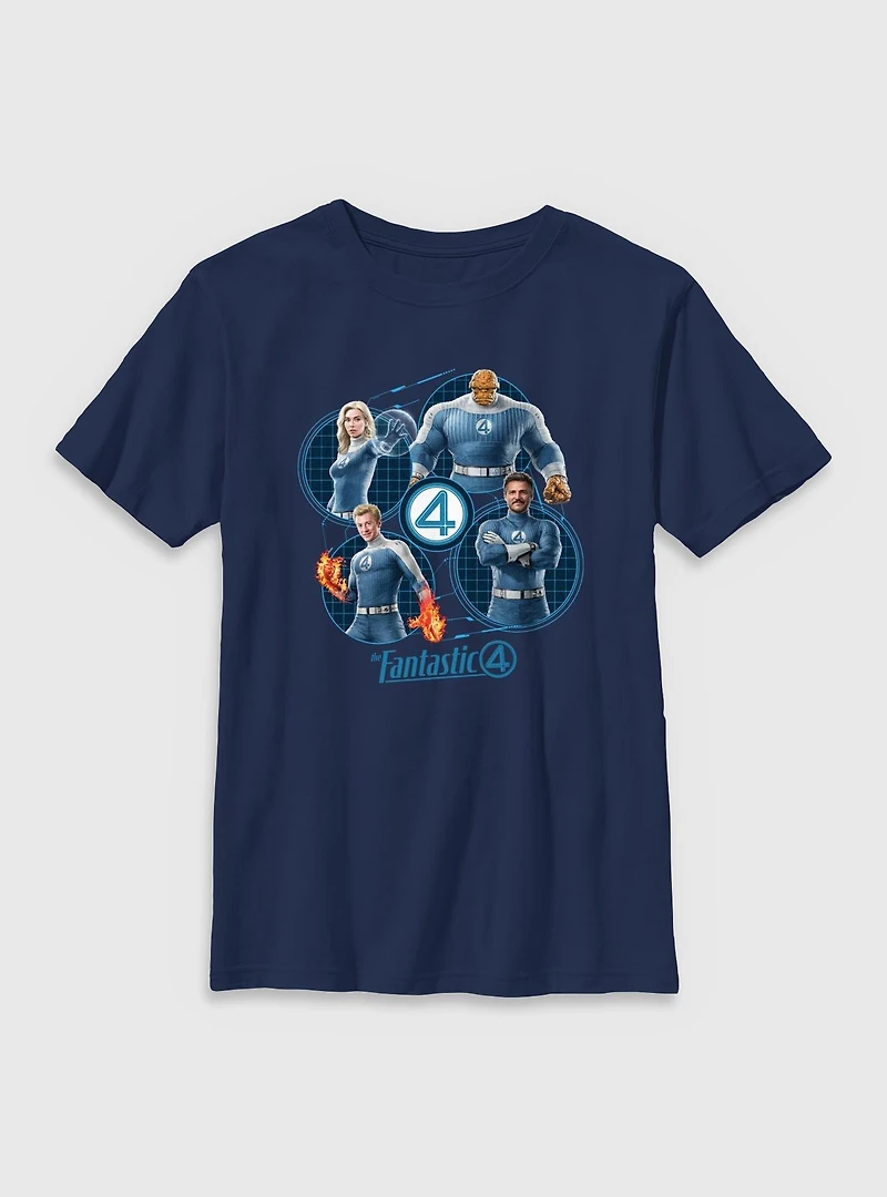 Marvel The Fantastic Four: First Steps Family Team Youth T-Shirt