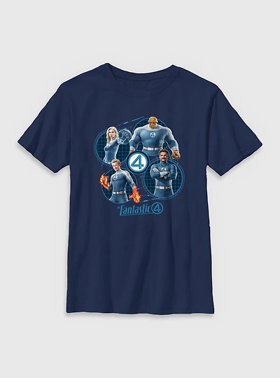 Marvel The Fantastic Four: First Steps Family Team Youth T-Shirt