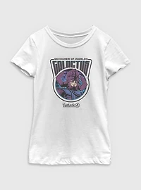 Marvel The Fantastic Four: First Steps Galactus Devourer Of Worlds Youth Girls T-Shirt
