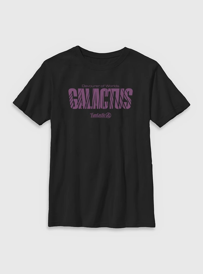 Marvel The Fantastic Four: First Steps Galactus Name Devourer Of Worlds Youth T-Shirt