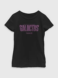 Marvel The Fantastic Four: First Steps Galactus Name Devourer Of Worlds Youth Girls T-Shirt